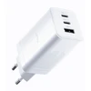 "Allity" sieninis įkroviklis GaN PD QC ATC-01-65WACC 2x USB-C 1x USB-A 65W baltas