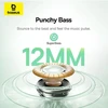 Ausinės Baseus Bass BF1 NC In-Ear True Belaidės Earphones Galaxy Mėlyna