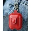 Devia Devia Lux Series Eco Leather Look Magnetic Carabiner dėklas Apple AirPods 1st Generation