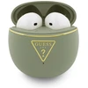 Belaidės ausinės Guess TWS GUTWSA15HETN (Small Round Script Print) khaki