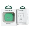 Lacoste Liquid Silicone Croc Logo dėklas skirtas Apple AirPods 4 žalios spalvos
