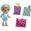Mattel Čelsės „Cutie Reveal“ rinkinys, minkštutėlių kostiumų serija - meškutis + delfinas