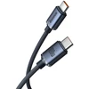 „Baseus CAJY000701 Crystal Shine“ serijos duomenų kabelis USB-C - USB-C 100W 2m Juodas (pažeista pakuotė)