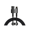 Baseus Tungsten Gold kabelis USB į Lightning 2.4A 2m - Juodas