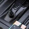 Transmiteris Baseus T-Typed S-16 Bluetooth MP3 grotuvas/FM bangų moduliatorius (laisvų rankų įranga,Micro SD,LCD,2xUSB Quick Charge 2.1A įkroviklis) juodas CCTM-D01