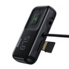 Transmiteris Baseus T-Typed S-16 Bluetooth MP3 grotuvas/FM bangų moduliatorius (laisvų rankų įranga,Micro SD,LCD,2xUSB Quick Charge 2.1A įkroviklis) juodas CCTM-D01