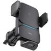 Baseus Wisdom Auto Alignment Car Mount Wireless Charger 15W (Air Outlet) / juodas