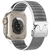 Beline Woven Nylon Diagonal Style Parachute apyrankė skirta Apple Watch 42/44/45/49mm pilkos spalvos