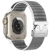 Beline Woven Nylon Diagonal Style Parachute apyrankė for Apple Watch 42/44/45/49mm pilkos spalvos