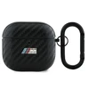 BMW BMA4CMPUCA AirPods 4 ausinių dėklas juodos spalvos PU Carbon M Collection