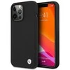BMW dėklas BMW BMHCP13LSILBK Apple iPhone 13 Pro juodas / juodas kietas silikoninis parašas