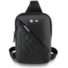 BMW Carbon Pocket & Metal Logo Crossbody Phone Bag - Juodas