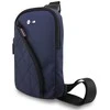 BMW Nylon Pocket &amp; Metal Logo Crossbody Phone Bag - Navy Mėlyna