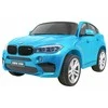 Ramiz Dvivietis elektromobilis BMW X6M XXL, lakuotas mėlynas