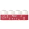 Bolsius Cylinder Candles 4pcs 60x40mm Baltas
