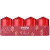 Bolsius Cylinder Candles 4pcs 60x40mm Raudona