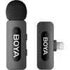 Mikrofonas BOYA BY-V1 V2.0 belaidis 2.4GHz - juoda