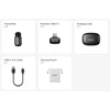 Mikrofony BOYA mini 2-02 belaidės 2.4GHz USB-C - juoda
