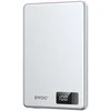 Wekome BWOO ultracienki power bank magnetyczny P75 PD 20W 5000 mAh w aluminiowej obudowie su wyświetlaczem i portem USB-C sidabrinė