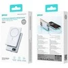 Wekome BWOO ultracienki power bank magnetyczny P75 PD 20W 5000 mAh w aluminiowej obudowie su wyświetlaczem i portem USB-C sidabrinė