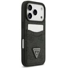 Dėklas Guess 4G Double Card Triangle skirtas Apple iPhone 17 Pro juodos spalvos