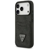 Dėklas Guess 4G Double Card Triangle skirtas Apple iPhone 17 Pro juodos spalvos