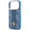 Dėklas Guess Case for IPHONE 18 Pro Max/17 Pro Max compatible with MagSafe (Stripe Round and Classic Logos 4G) light mėlynas