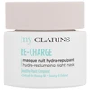 Clarins Re-Charge Hydra-Replumping Night Kaukė Veido Kaukė, 50 ml
