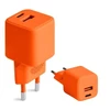 COLORUM laidinis įkroviklis USB-A + USB-C PD 30W CLS30-AC-10 xOrange