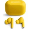 COLORUM CTWS-05 geltonos belaidės ausinės su dėklu