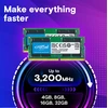 RAM „Crucial“ 8 GB, DDR4, 3200 MHz, kompiuteris / serveris, registracijos numeris, ECC Nr.