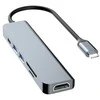 D-Link DUDAO Alu 6-in-1 USB3.0 Fast Hub multi-functional Wired USB 3.2 Gen 1 (3.1 Gen 1) Type-C Pilkas