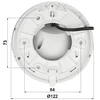 Dahua HD-CVI kam. STARLIGHT kupolinė 2MP su LXIR iki 30m, 3.6mm obj., 86°, WDR, su mikrofonu