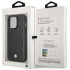 Dėklas BMW BMHCP14L22RFGK Apple iPhone 14 Pro 6.1″ juodos spalvos Leather Diamond Pattern