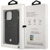 BMW BMHCP14X22RSEPK dėklas Apple iPhone 14 Pro Max 6.7″ juodos spalvos juodos spalvos Leather Card Slot