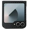 BMW M PU Carbon Mėlyna Line Samsung Galaxy Z Flip6 dėklas telefonui juodos spalvos