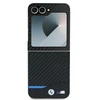 BMW M PU Carbon Mėlyna Line Samsung Galaxy Z Flip6 dėklas telefonui juodos spalvos
