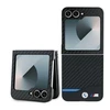 BMW M PU Carbon Mėlyna Line Samsung Galaxy Z Flip6 dėklas telefonui juodos spalvos