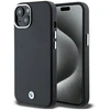 Dėklas Apple iPhone 13 / 14 / 15 BMW Signature Wrapped Metal MagSafe (BMHMP14S23PUFWK) juodos spalvos