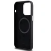 Dėklas Apple iPhone 15 Plus / 14 Plus BMW Signature Wrapped Metal MagSafe (BMHMP15M23PUFWK) juodos spalvos