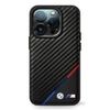 BMW Carbon Tricolor Line MagSafe Apple iPhone 16 Plus - dėklas telefonui juodos spalvos