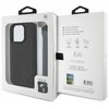 BMW Leather Signature and Strap Apple iPhone 16 Pro dėklas telefonui juodos spalvos