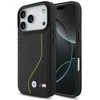 Dėklas BMW M Carbon Line ir MagSafe logotipas Apple iPhone 17 Pro, geltonas