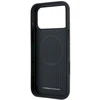 Dėklas BMW case for IPHONE 18 Pro Max/17 Pro Max compatible with MagSafe (Carbon Metal Logo) burgundy