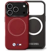 BMW M FW Metal Logo MagSafe dėklas skirtas Apple iPhone 17 Pro Raudona