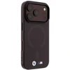 Dėklas BMW M IML Frosted Metal Logo & Trims MagSafe Case, skirtas iPhone 17 Pro / 18 Pro – Burgundy (Bordo)