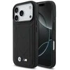 Dėklas BMW M Quilted Logo MagSafe Apple iPhone 17 Pro juodos spalvos