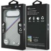 BMW M Tricolor Metal Logo MagSafe dėklas Apple iPhone Air pilkos spalvos