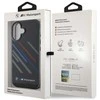 BMW Motosport IML Random Stripes Apple iPhone 16 Plus Case - dėklas telefonui juodos spalvos