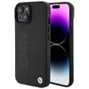 BMW BMHMP15SSLLBK Apple iPhone 15 14 13 6.1″ juodos spalvos Magsafe kietas dėklas Signature Logo Imprint